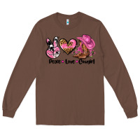 Chestnut peace love  cowgirl Long Sleeve Tee - AdoDesignShop