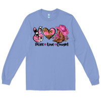 Colony Blue peace love  cowgirl Long Sleeve Tee - AdoDesignShop
