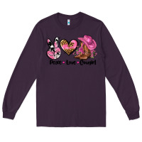 Plum peace love  cowgirl Long Sleeve Tee - AdoDesignShop