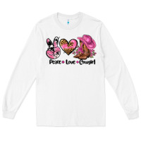 White peace love  cowgirl Long Sleeve Tee - AdoDesignShop