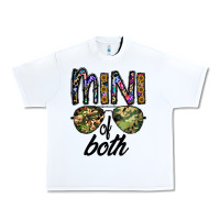 White mini of both Urban Heavy Tee - CowhideDigitalArt