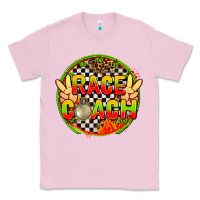 Bubblegum Pink Race coach with leopard and peace hand Classic Tee - AdoDesignShop