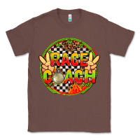 Chestnut Race coach with leopard and peace hand Classic Tee - AdoDesignShop