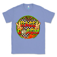 Colony Blue Race coach with leopard and peace hand Classic Tee - AdoDesignShop