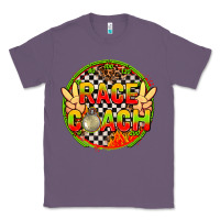 Lavender Race coach with leopard and peace hand Classic Tee - AdoDesignShop