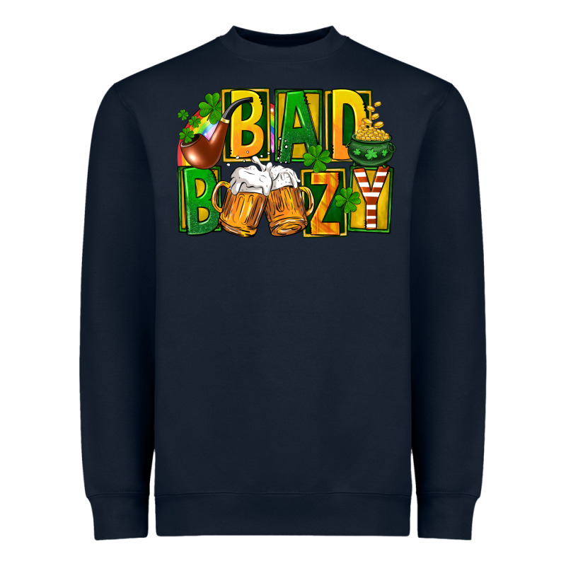 Bad Boozy St Patricks Heavyweight Sweatshirt by FaDigitalArtStudio | Teevron