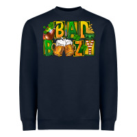 Navy bad boozy st patricks Heavyweight Sweatshirt - FaDigitalArtStudio