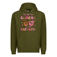 Army Green you're the concha to my cafecito Premium Hoodie - Artiststas