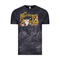 Cloud Black senior 2024 Vintage Tee - RacoonDesign