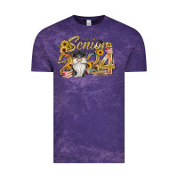 Cloud Purple senior 2024 Vintage Tee - RacoonDesign
