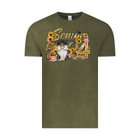 Vintage Olive senior 2024 Vintage Tee - RacoonDesign