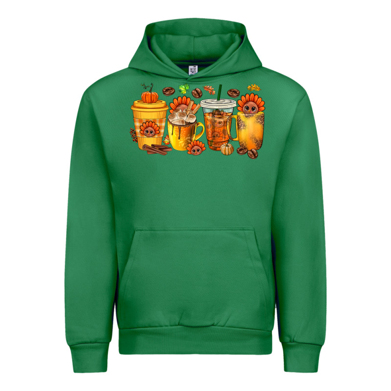 Thanksgiving Coffee Cups Urban Hoodie by texasbilliewilder | Teevron