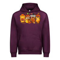 Mauve Wine Thanksgiving Coffee Cups Urban Hoodie - texasbilliewilder
