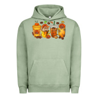 Pigment Oil Green Thanksgiving Coffee Cups Urban Hoodie - texasbilliewilder