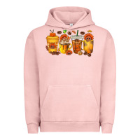 Pigment Salmon Thanksgiving Coffee Cups Urban Hoodie - texasbilliewilder