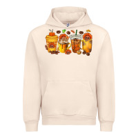 Sandshell Thanksgiving Coffee Cups Urban Hoodie - texasbilliewilder