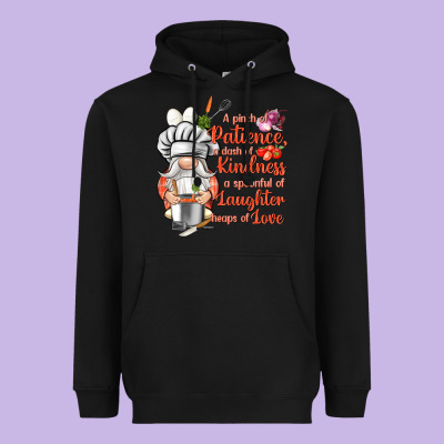 Patience A Dash Of Kindness Heavyweight Hoodie Designed By Nancycooperartshop