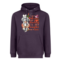 Plum patience a dash of kindness Heavyweight Hoodie - NancyCooperArtShop