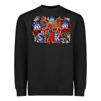 Black Oh my stars chicken 4th of july Heavyweight Sweatshirt - CowGirlArtShop