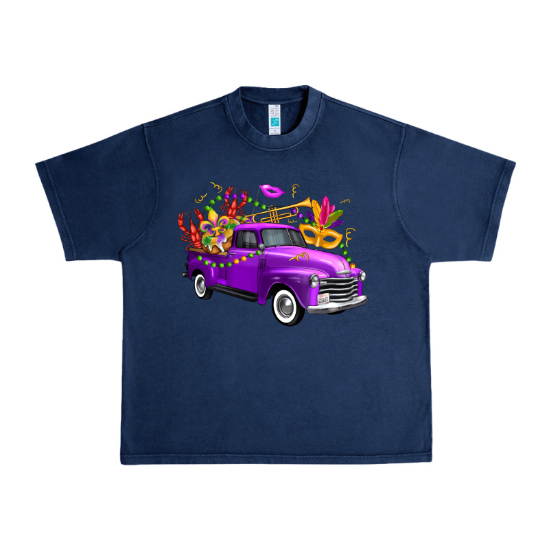 Mardi Gras Truck King's Cake Urban Heavy Tee by FaDigitalArtStudio | Teevron