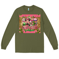Army Green cafecito y chisme coffee cups Long Sleeve Tee - Jasminsmagicworld