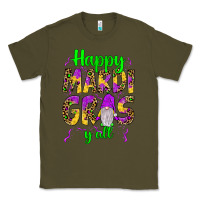 Army Green happy mardi gras y'all gnome Classic Tee - JahusDesignShop