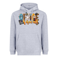 Heather Grey office squad Heavyweight Hoodie - NancyCooperArtShop