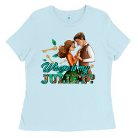 Baby Blue where is my juliet Ladies Tee - AdoDesignShop