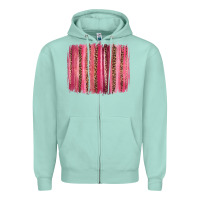 Seafoam valentines day leopard glitter brushstroke Zipper Hoodie - Jasminsmagicworld