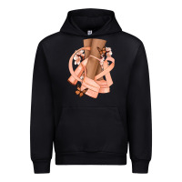 Black Cancer diva peach ribbon Urban Hoodie - NancyCooperArtShop