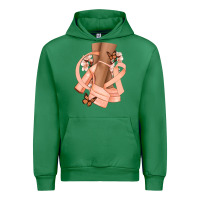 Emerald Cancer diva peach ribbon Urban Hoodie - NancyCooperArtShop