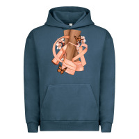 Pigment Midnight Navy Cancer diva peach ribbon Urban Hoodie - NancyCooperArtShop
