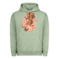 Pigment Oil Green Cancer diva peach ribbon Urban Hoodie - NancyCooperArtShop