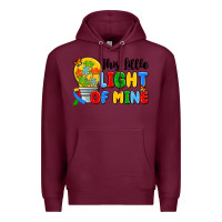 Burgundy this little light of mine Premium Hoodie - Artiststas