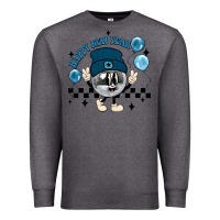 Charcoal Heather happy new year disco ball Premium Sweatshirt - MaliasSmallBusiness
