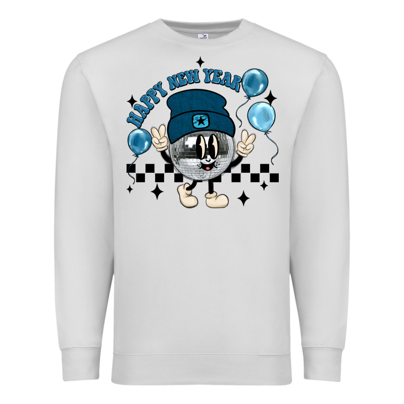 Happy New Year Disco Ball Premium Sweatshirt by MaliasSmallBusiness | Teevron