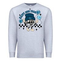 Heather Grey happy new year disco ball Premium Sweatshirt - MaliasSmallBusiness
