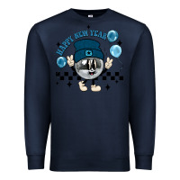 Navy happy new year disco ball Premium Sweatshirt - MaliasSmallBusiness