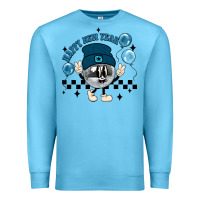 Ocean Blue happy new year disco ball Premium Sweatshirt - MaliasSmallBusiness