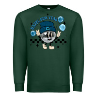 Sports Green happy new year disco ball Premium Sweatshirt - MaliasSmallBusiness