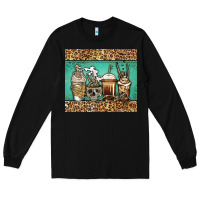 Black skeleton coffee cups Long Sleeve Tee - Jasminsmagicworld