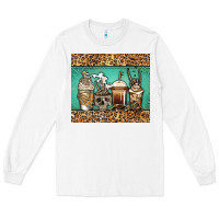 White skeleton coffee cups Long Sleeve Tee - Jasminsmagicworld