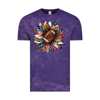 Cloud Purple american football sunflower Vintage Tee - HRA Design Shop