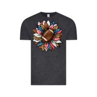 Vintage Black american football sunflower Vintage Tee - HRA Design Shop