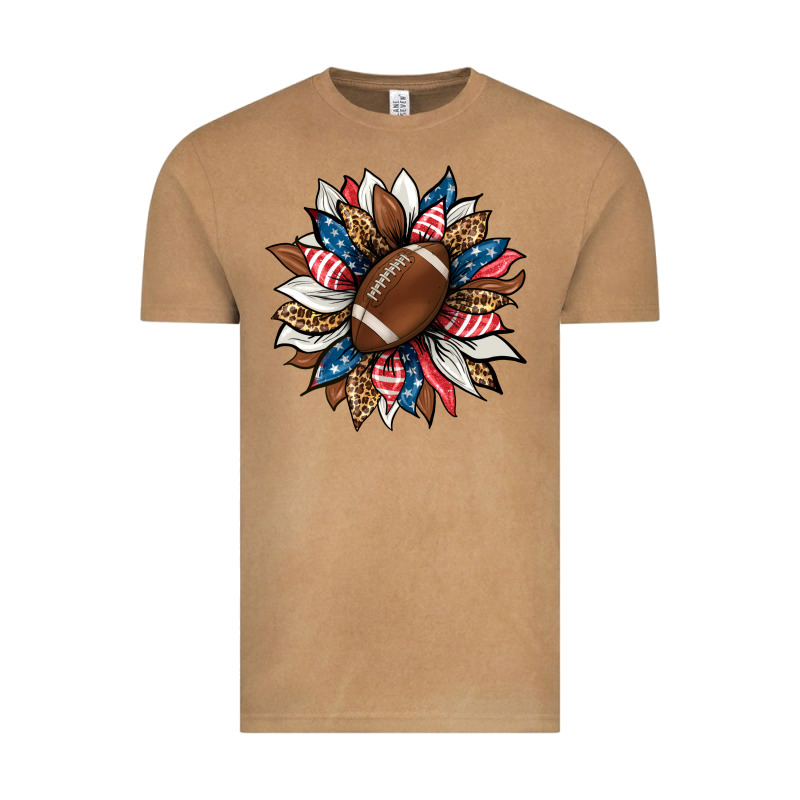 American Football Sunflower Vintage Tee by HRA Design Shop | Teevron