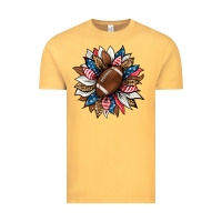 Vintage Mustard american football sunflower Vintage Tee - HRA Design Shop