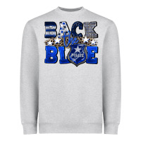 Heather Grey Back to blue 4th of July 4th of july Heavyweight Sweatshirt - CowGirlArtShop