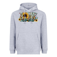 Heather Grey love like jesus sunflowers Heavyweight Hoodie - NancyCooperArtShop