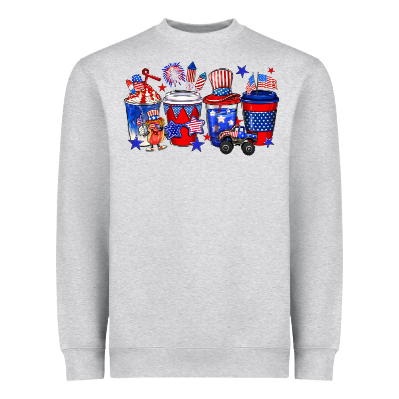 4th Of July Coffee Drinks Heavyweight Sweatshirt by Neo Western | Teevron
