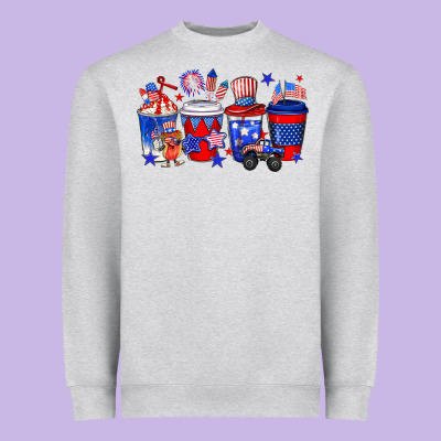 4th Of July Coffee Drinks Heavyweight Sweatshirt Designed By Neo Western